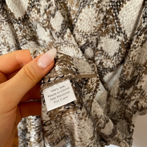 Parker snake print silk dress - Picture 3 of 4
